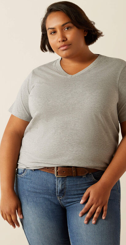 Rebar Cotton Strong Standard V-Neck T-Shirt Front Plus